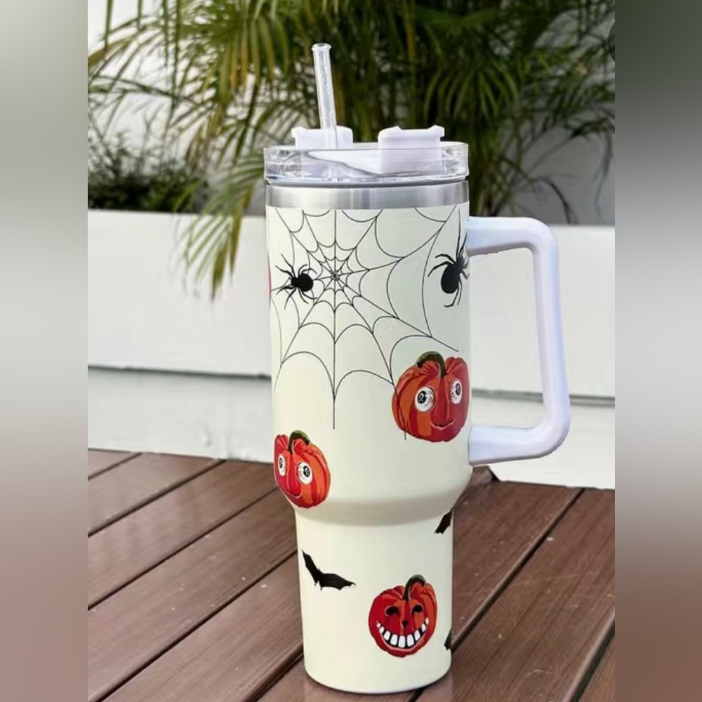 Halloween Tumbler. OS. Cream/Combo